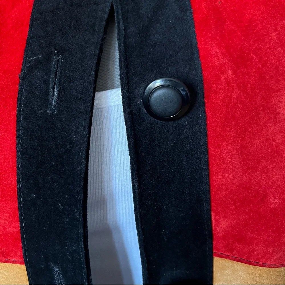 Vintage suede Colourblock jacket M - Picture 4 of 11